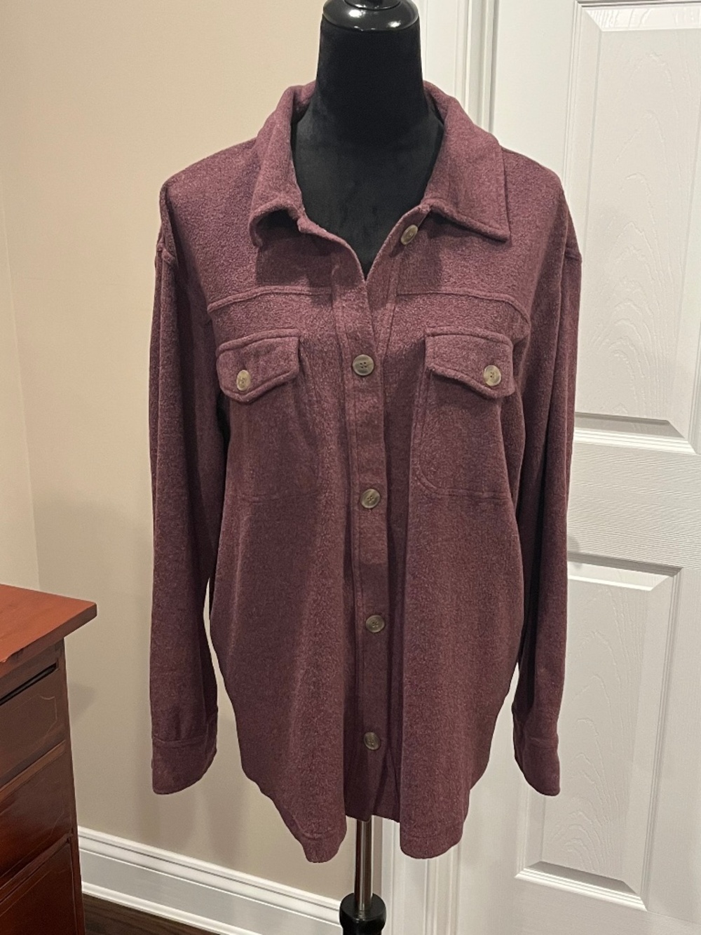 32º Heat Women’s Mulberry Flannel Button Down Shirt XL
